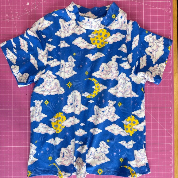 NOOWORKS Mock Neck Cloud People 2X Soft Jersey Top NWT NEW SOLD OUT - Picture 7 of 8